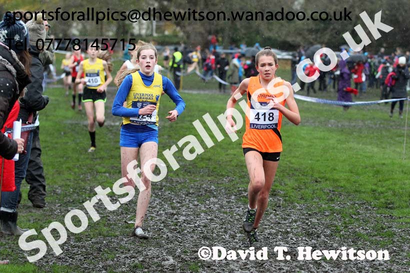 Girls under-15s, British Athletics Liverpool Cross Challenge, Sefton Park, Liverpool. Photo: David T. Hewitson/Sports for All Pics